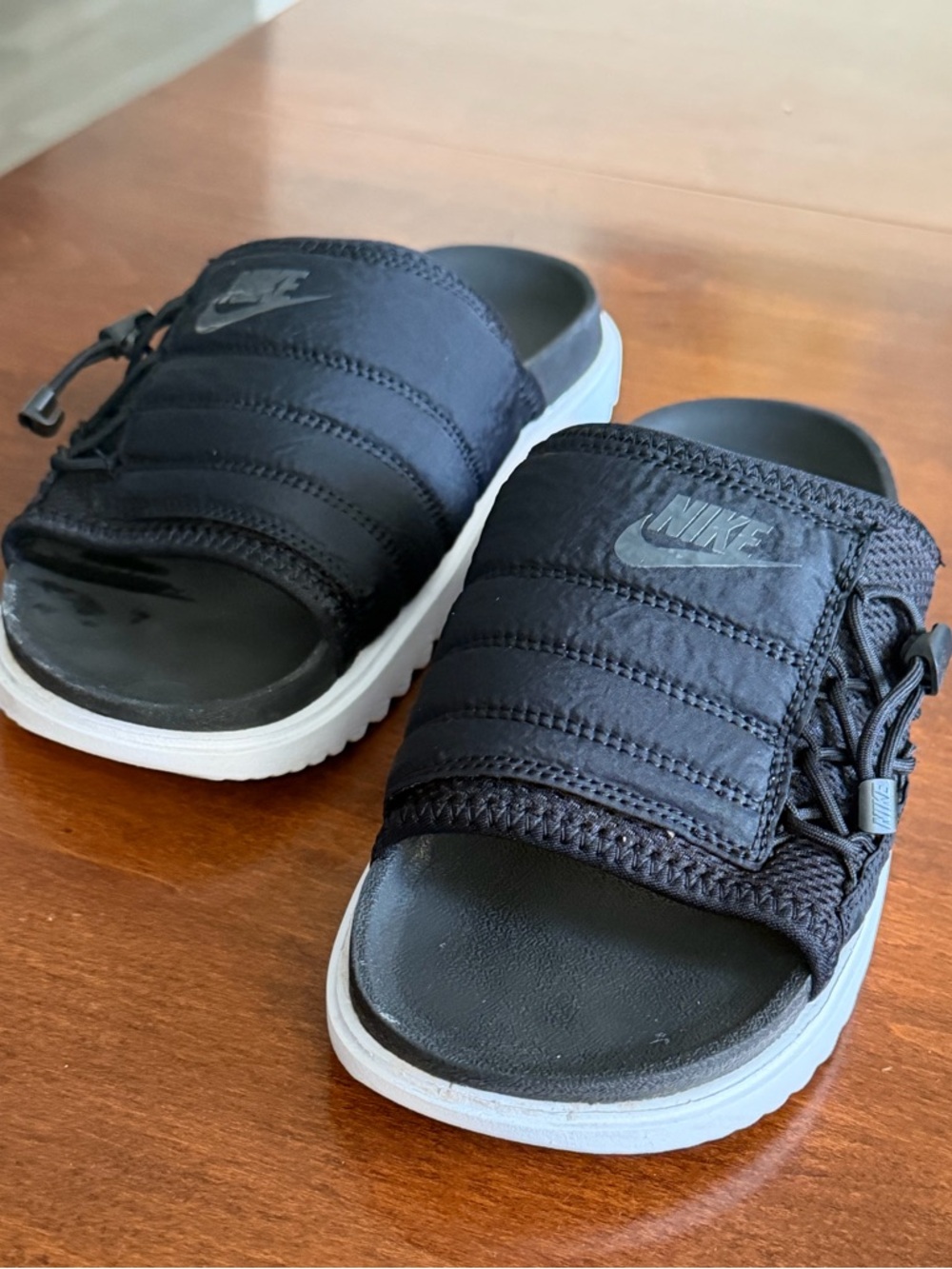 Womens Nike Asuna Slip On Slides CW9707-002 Size 9 Black - Picture 3 of 10